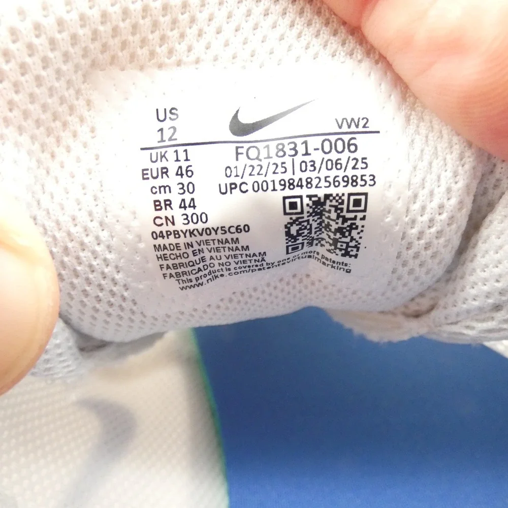 Nike Legend Essential 3 Next Nature Mens 12 White Grey Blue FQ1831-006 Training